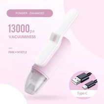 13000Pa 휴용 자동차 진공 미니 USB 충전 사이클론 무선 흡입 청소기 홈 데스크 핸드 헬드 클리너, 02 Pink, 03 Pink