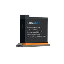스테디 캠 카메라 봉 모노포드 삼발이 Osmo 액션 카메라 용 배터리 mAh 채널, 01 1Battery