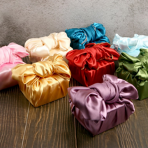 선물답례품전달포장 공단컬러실크천꾸러미 전통고급보자기, 청색