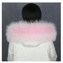 모피스카프 진짜 모피 칼라 100% 정품 너구리 스카프 자연 큰 사이즈 목 따뜻한 목도리 팜므 파카 코트 모자