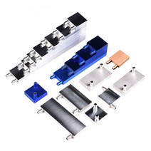 열전소자 펠티어 소자 수냉쿨러 온도 컨트롤러 냉각, 브론즈 40x40x6mm