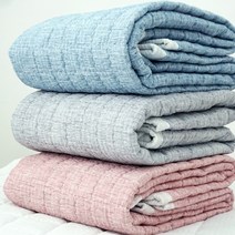 바숨 시어서커 쿨 여름카페트 겸 침대패드 패드, 믹스 카페트 SS/ 그레이