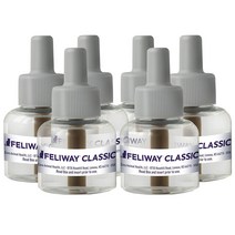 6개세트 FELIWAY 클래식 카밍 고양이용 디퓨저 방향제Classic Calming Diffuser Refill