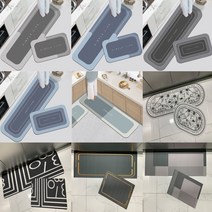 빨아쓰는 규조토 발매트 발닦개 주방 욕실 싱크대 화장실 프리미엄 소프트, 가든사각, 40x120