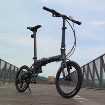 키후 에어 미니벨로 자전거 알로이 16인치 3단 초경량 8.9Kg, 블랙