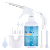 500ml 귀 클리너 물 관개 세척 청소 키트 귀지 제거 도구 깨끗한 나선형 스퀴즈 전구, 500ML 3