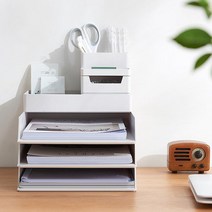 책상 사무실 A4용지 트레이 서류 정리 받침대 오피스 복사지 이면지 문서 보관함, 01.오거나이저(6,500원)