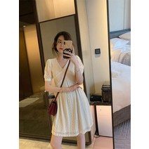 임산복 임산부원피스 여름임부복 출산 마터니티 드레스 패션소향무릎 롱 스커트 그물 레드