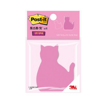 포스트잇 강한점착용 다이컷 노트 76 x 76 mm, 고양이, 4개입