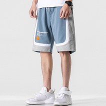 배색 밴딩 5부 반바지 여름 트레이닝 팬츠 WI060PN