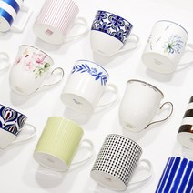 한국도자기 2인 머그 모음 본차이나 데일리 머그컵, 06. 라벤더부케, 1개