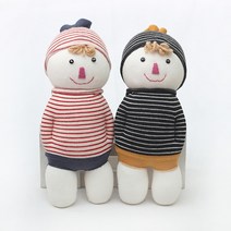[펠트친구] 양말인형 카이(실/바늘/솜 포함), 블랙, 1개