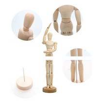 ▶Arianycos◀ Arianycos▶ 이지드로잉 목각관절인형 소묘용품 DIY인형 인형, ▶Arianycos◀ 미술 드로잉 크로키 원목 나무 구