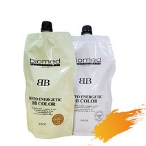 바이오메드 벤토 비비 미용실 염색약 순한 셀프 새치 뿌리 칼라 흰머리 대용량 저자극 400g, 6N(밝은갈색)