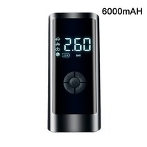15000mAh 자동차 공기 압축기 무선 디지털 디스플레이 타이어 팽창기 260PSI 휴대용 전기 풍선 펌프 오토바, 02 6000mAH_01 배터리 전원