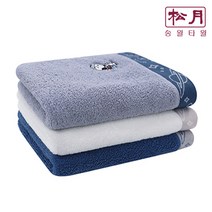 [송월타올] 스누피 스페이스40수건 코마사 (160g), 청회색
