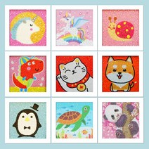 모모픽스 보석십자수 15x15cm 액자포함 캐릭터 동물, DA04 유니콘