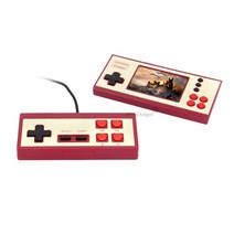 휴대용 비디오 게임 플레이어 미니 레트로 콘솔 500 게임 TV 더블 2.8 인치 IPS HD 화면, Red Set