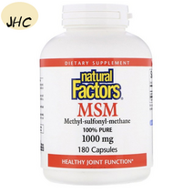 JHC[구매대행] 네추럴팩터스 MSM 1000mg 180캡슐 1개, 180정, 180개