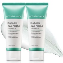 마더메이드 엑스폴리에이팅 아쿠아 녹차 필링젤 - 얼굴 각질제거 스크럽 고마쥬 필링, 2개, 100ml
