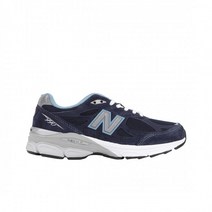 여성용 뉴발란스 정품 990v3 메이드 인 USA 네이비 - B 스탠다드 여성용 New Balance 990v3 Made in USA Navy - B Standard