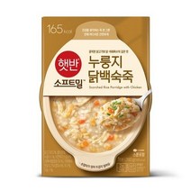 (햇반 소프트밀) 비비고 누룽지 닭백숙죽 280g, 5개