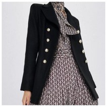 NWT 자라맨teco 울 Gold-Button밀리터리-Style 코트자켓 XL