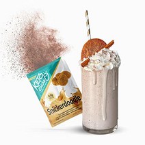 Keto Chow Snickerdoodle | 케토 식사 대용 쉐이크 파우더 영양 완성 저탄수화물 맛있고 쉬운 지방을 선택할 수 있는 풍부한 단백질 21 벌크 팩, Single Serving