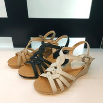 엘칸토 lcww36u326 천연가죽 발 편한 통굽 6cm 샌들 3가지 색상!!!