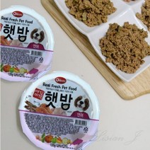 리시안제이 햇 밥 연어 120G 6개입 애완견먹이 강아지햇반
