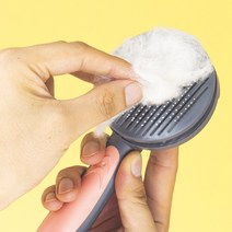 오블리펫 반려동물 죽은털 제거 강아지 고양이 빗 브러쉬, 핑크