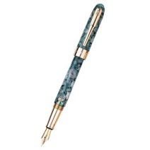 고급 만년필 취업 입학 선물 Montagut 셀룰로이드 미니 만년필 Koi Fish Pocket 휴대용 골든 클립 Iridium Fine Nib 0.5mm 다색 색상 가능, 02 With Pen Bag and Box, 03 Montagut-C