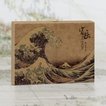 영화엽서 우편 무지 감성 그림 빈티지 포스트 엽서 카드 30매세트 미술관 시리즈 유명 작가 영어 봉투 작품 작품 모네 피카소 반 고흐, 카츠시카 호쿠사이