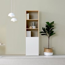 레트로 400 높은수납장, 네추럴/화이트