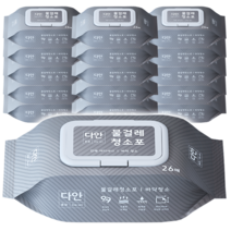 (가격할인) 살균되는 다안 물걸레청소포/세정행주티슈, 16개, 물걸레 청소포(26매)