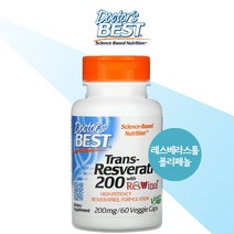 닥터스베스트 레스베라스톨 폴리페놀 200 60정 스테아린산마그네슘 이산화규소 셀룰로오스, 1개, 기본