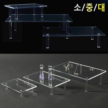 아크릴선반 사각 테이블 진열대 아크릴 제품 전시대, 사이즈