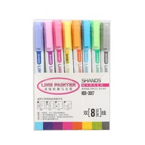 8 다른 글리터 컬러 라인 페인터 펜 세트 아트 마커 라이너 드로잉 그림 서예 저널 일기 앨범 학교 f095, 8색 세트