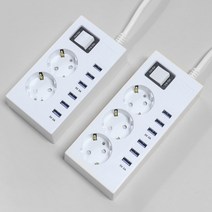 라이너스 USB 6포트 장착 멀티탭 16A멀티콘센트, LINUS 2구 6USB 1.5M, 1개