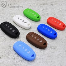 JS automotive 현대 신형 스마트키 젤리 실리콘 키케이스 키커버 키링 키지갑 키홀더, 블랙