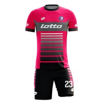 로또 축구유니폼 LOTTO 212B(핑크색/검정)