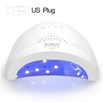 젤 네일 램프 경화기 uv SUNUV-Sunone 48W 전문 네일 램프 LED 매니큐어 UV 건조기 젤 기계 적외선 센서, 03 SUNonewhite US Plug