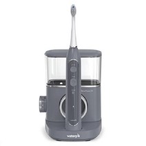 Waterpik Sonic-Fusion 2.0 전문가용 치실 칫솔 전동 워터 콤보가 하나로, 회색