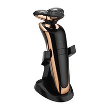 DFMEI 4D 전기면도기 풀워시 면도기 충전식, 표준 + 예비 헤드, 토호금-USB 모델