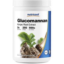 뉴트리코스트 글루코만난 곤약 식이섬유 Glucomannan 500g 250회분, 1통