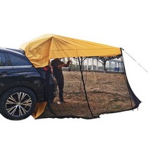 270도 어닝 블랙코팅타프 타프스킨 터널타프3-4 사람 자동차 SUV 후면 텐트 차양 태양 보호소 미니 밴 해, 01 YELLOW