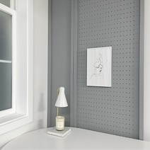 프리베리빙 셀프 인테리어 공간분리 이동식 원목 가벽 파티션 타공 무타공 타입선택 300mm, 타공-그레이