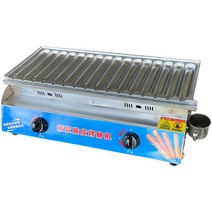 핫바 기계 소세지 튀김기 전기 구이기 업소용 매장, 23신형 16관 소세지 그릴머신 실버