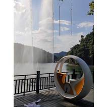 공원 조형물 분수 야외 공원 음악 경적 장식 액자포토존 공공미술, G.자전거 분수대