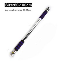 풀업바 턱걸이봉 가정용철봉150-200kg 조정 가능한 문 가정 훈련 막대기 운동 턱 위로 당겨 실내 수평, CN, 01 black 60cm